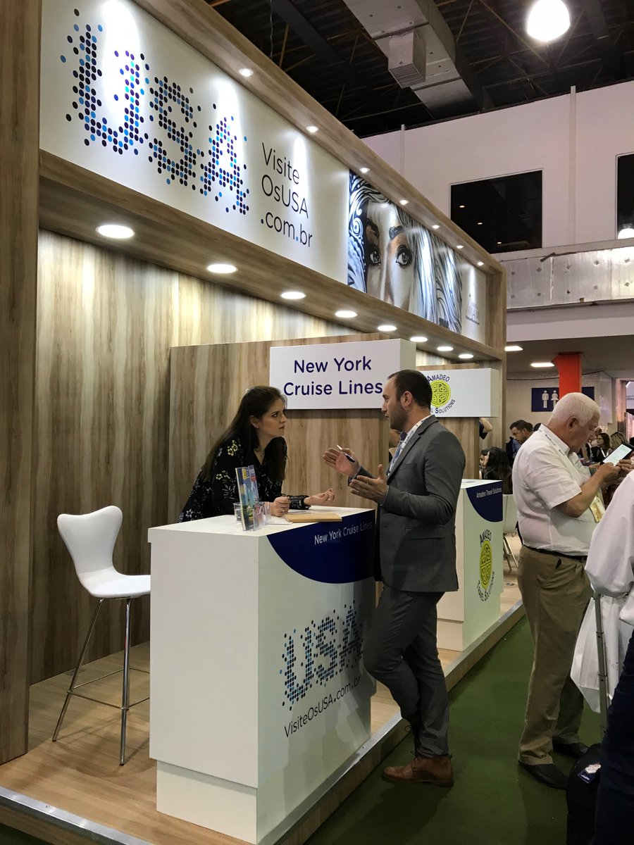 USA_Pavilions's tweet photo. Very busy first day in São Paulo at the #BrandUSAPavilion at #WTMLatinAmerica! #WTMLA19 #WTMLA #VisittheUSA #VisiteOsUSA https://t.co/3oSLUF1vMW