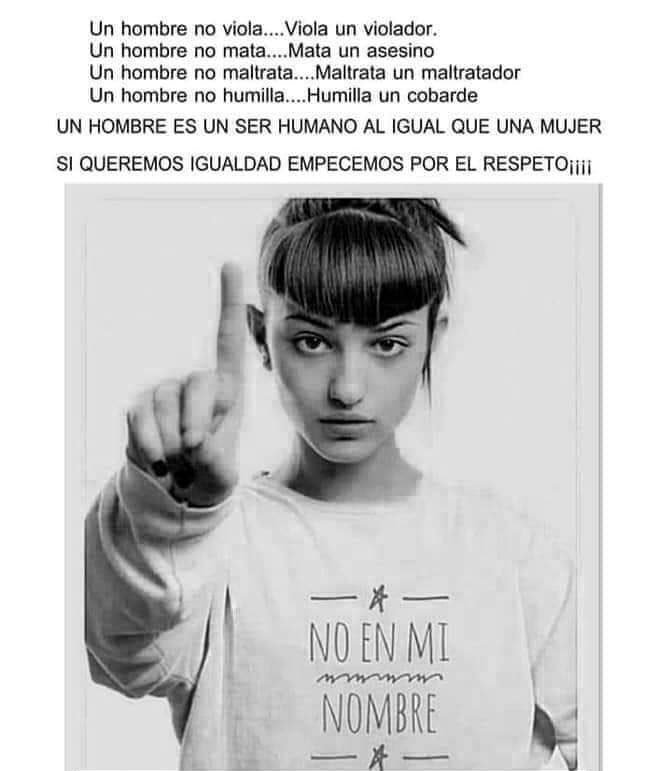 Un feminismo basado en el odio y resentimiento contra el varón no se va a hacer en mi nombre...