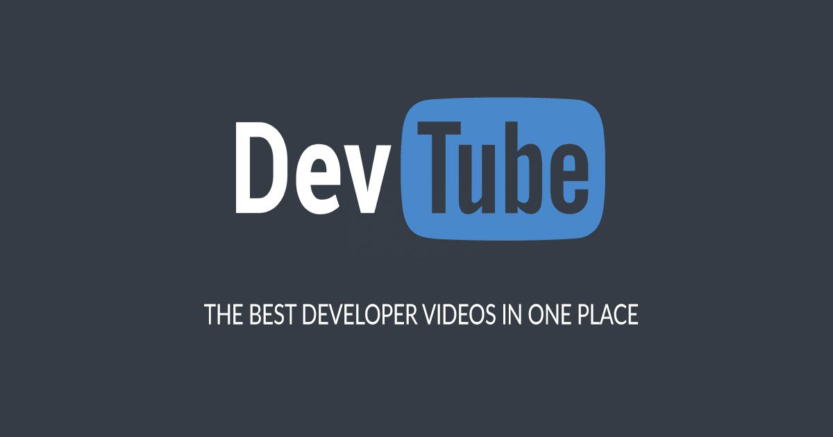 oogurit's tweet photo. DevTube - The best developer videos in one place https://t.co/QLuvS1AWHj https://t.co/nOoyIMdVHX