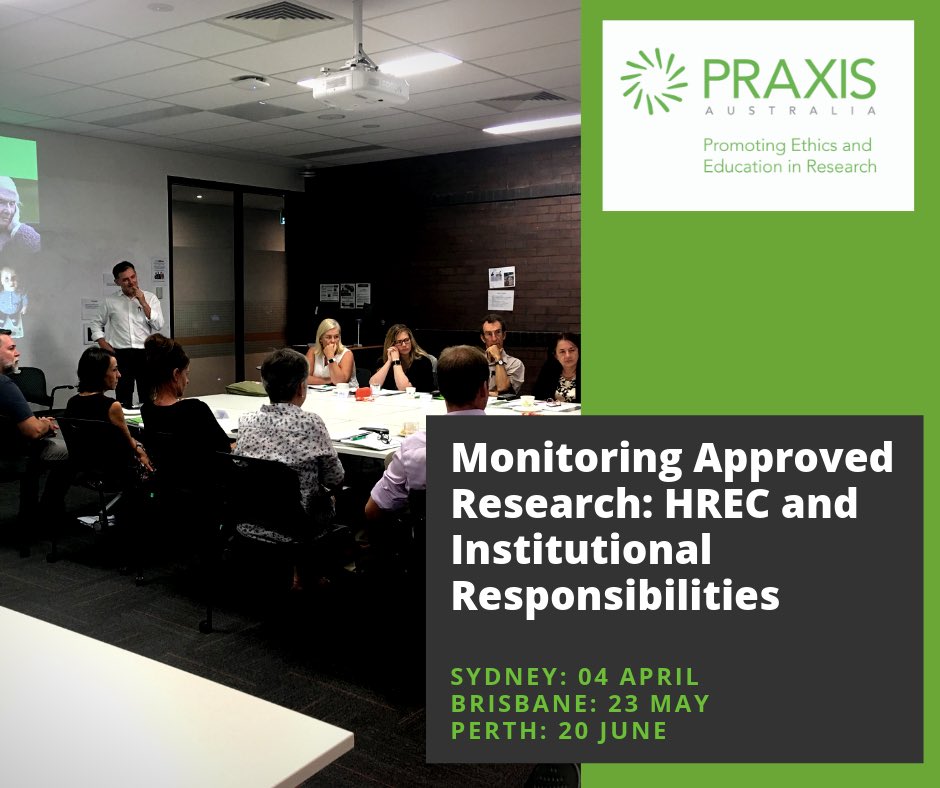 praxisaus's tweet photo. #HRECs, #Hospital &amp; #Healthcare Execs &amp; RGOs: if your institution conducts research, particularly #clinicaltrials, this is a must!Identify &amp; manage #risk,protect the welfare of staff &amp; participants,&amp; the quality of #research 
Enrol now: https://t.co/UOIqMu3qJc https://t.co/5H2EJWtxug