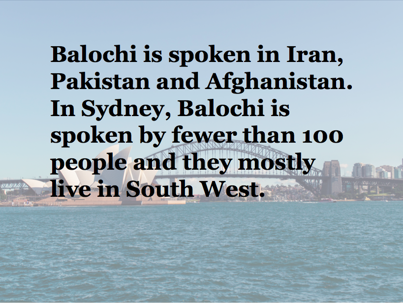 MultilingualSy1's tweet photo. #EmergingLanguage #multilingual You are more likely to find #Balochi in #SouthWest #Sydney ... https://t.co/QG3qmYWNWA https://t.co/mgJVFgEzJI