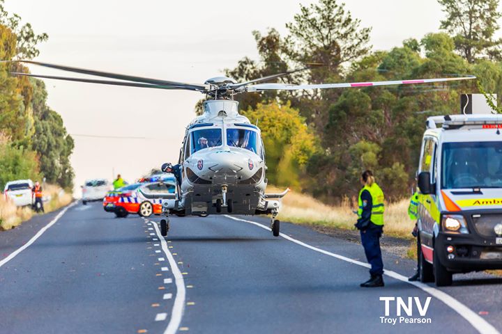 tollambulance's tweet photo. As Phillip Brooks, Chief Inspector, NSW Police identified - With a world class aeromedical retrieval service, Emergency Services continue to work together to save lives on our roads through enforcement, response, retrieval, medical, &amp; importantly, engagement with our communities. https://t.co/3Dbnsw4fzb