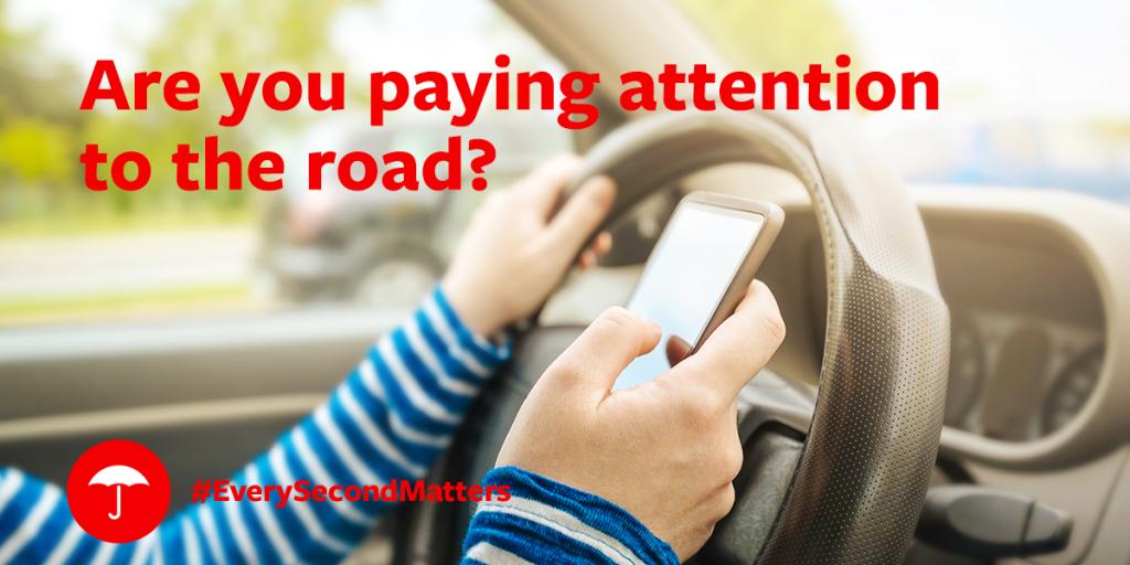 Take #Travelers #DistractedDriving Quiz to test your knowledge. tkpl.us/c65uo #EverySecondMatters