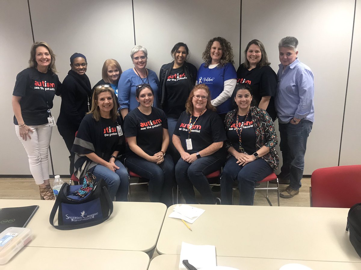 kathyhodge0930's tweet photo. Thls Programs &amp; Instruction team is #LightItBlue for #AutismAwarenessMonth #risdconnects #RISDallmeansall https://t.co/tQhjX0HAzv