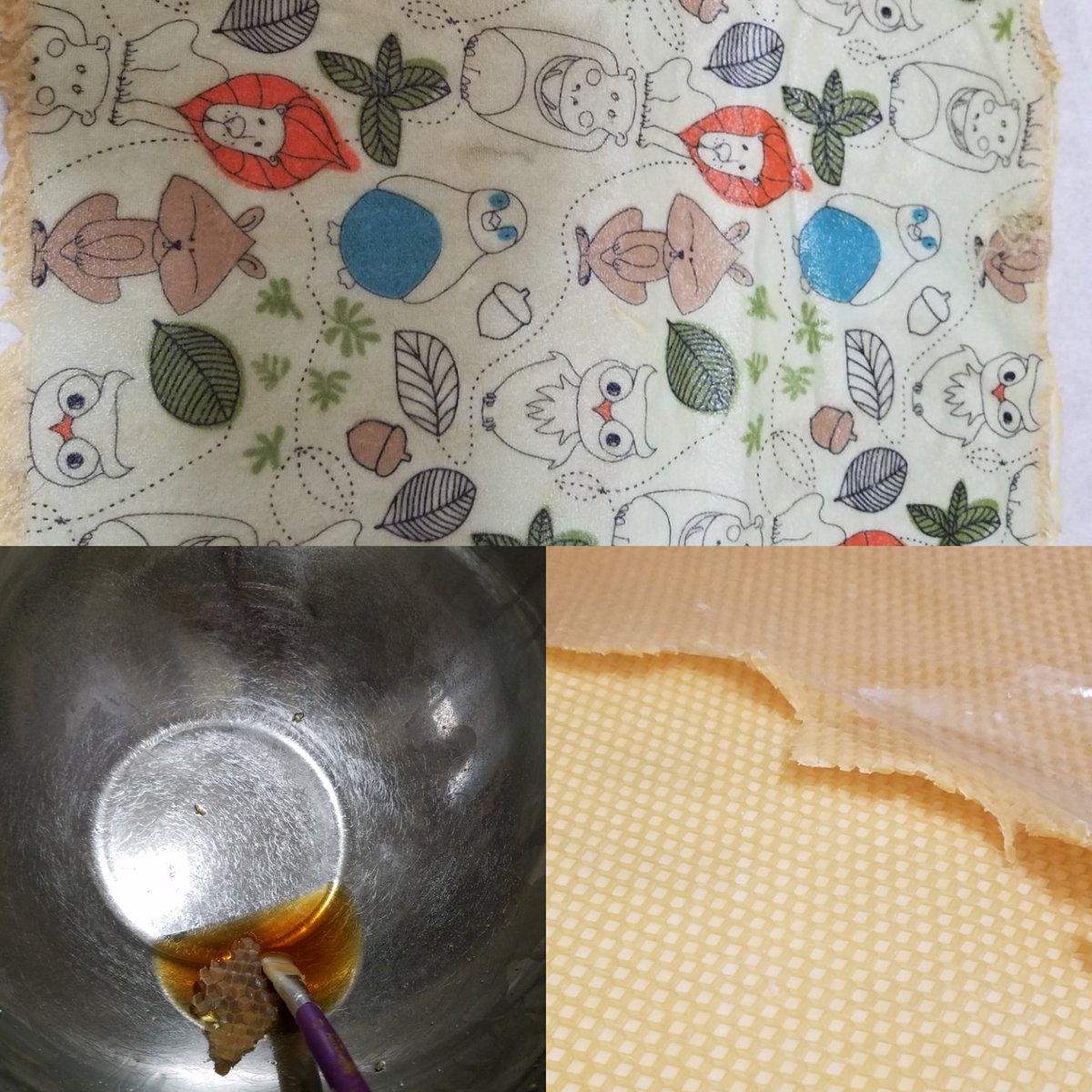 DrewniaksShop's tweet photo. Today's project is homemade beeswax strips for food using 100 percent upcycled materials.

#upcycle #recycle #reduce #reuse #lessplastic #art #handmade #artsymomma #artsymom #fabricscraps #bees #beeswax #ecofriendly #plasticpollutes https://t.co/R8sX1g06bK