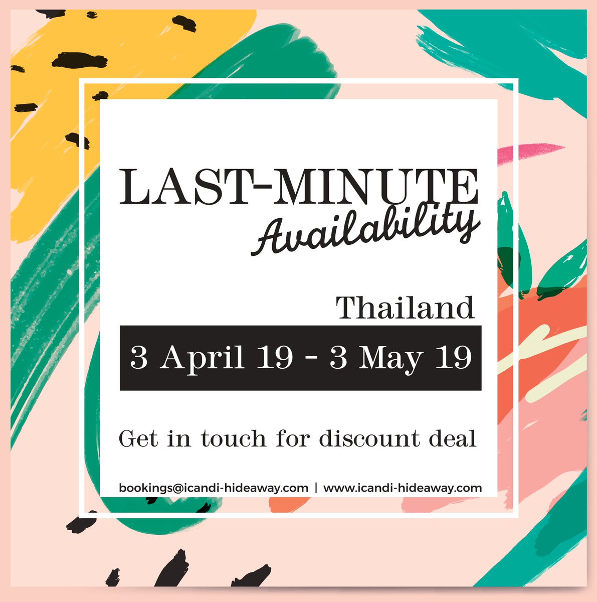 IcandiHideaway's tweet photo. Last minute holiday destination! #thailand #Easter #holidays #family #selfcateringvilla #luxury #vaccation #lastminute #offer #discount https://t.co/nk85TQsXcK