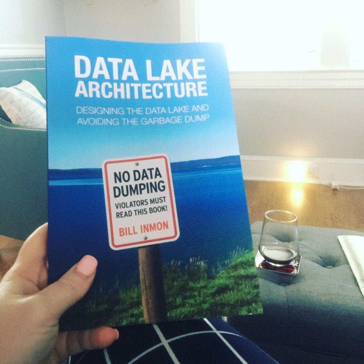 ScienceWithCink's tweet photo. Really excited to tear into my new book. I fairly recently discovered the use of data lakes and have been obsessing over them since. I believe this is the answer to the rigid, legacy DoD data warehouses that I’ve interacted with. #seeaproblem #fixit #datalake #data #WomenInSTEM https://t.co/HnWQBC4Mxt