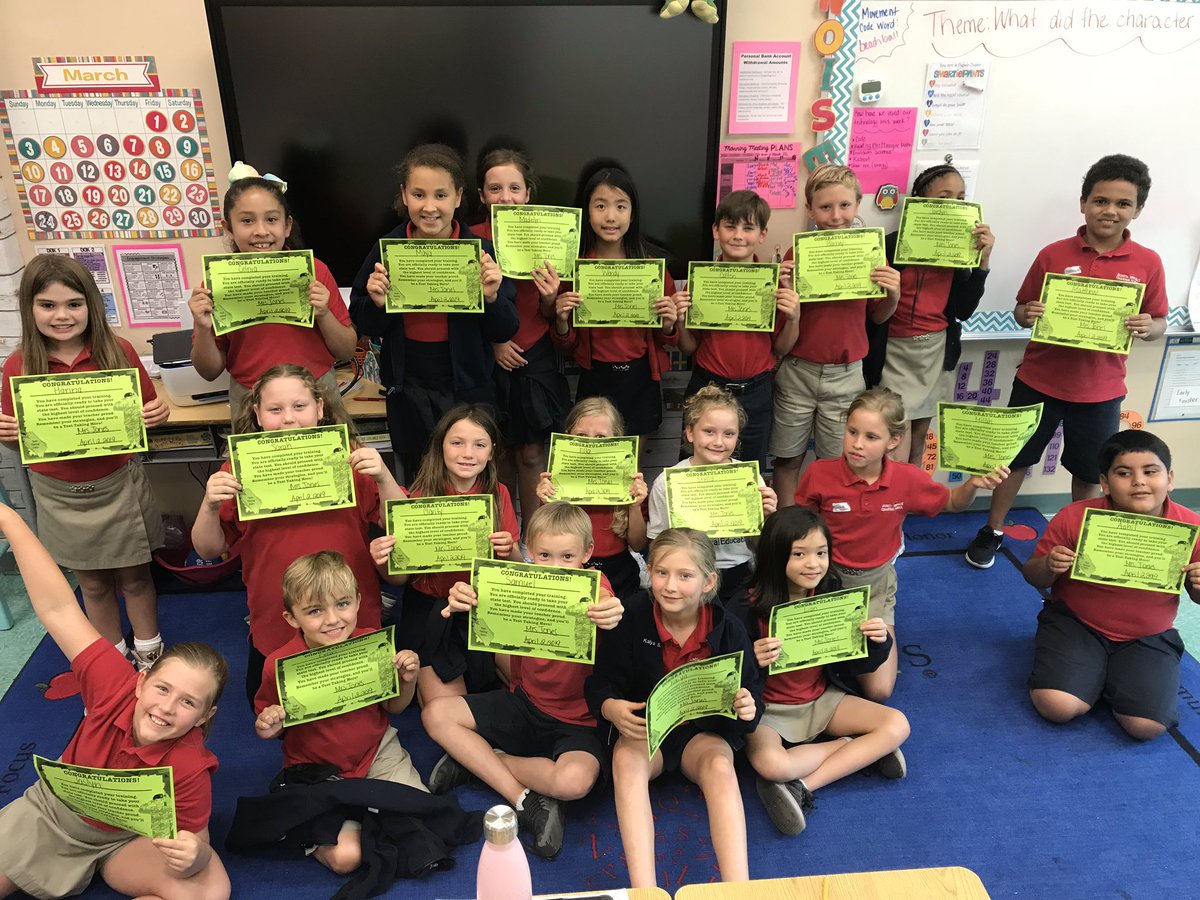 MsJonesistheJam's tweet photo. These third graders completed Boot Camp!! They are officially FSA ready!! @BonitaCharter https://t.co/fEzRNQ7WQG