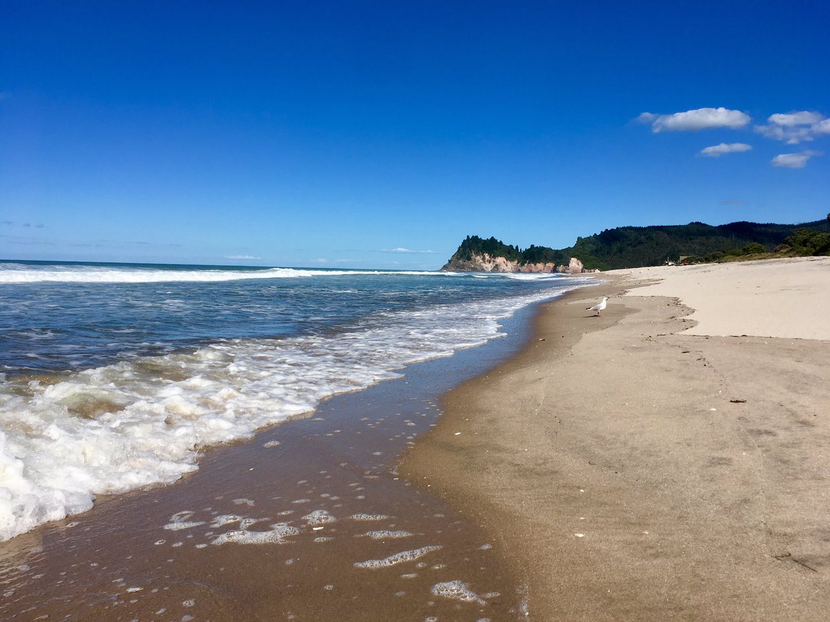 So good to back at the beach! #beactime #whiritoa #familytravel #NZ #easterholidays #surfsup