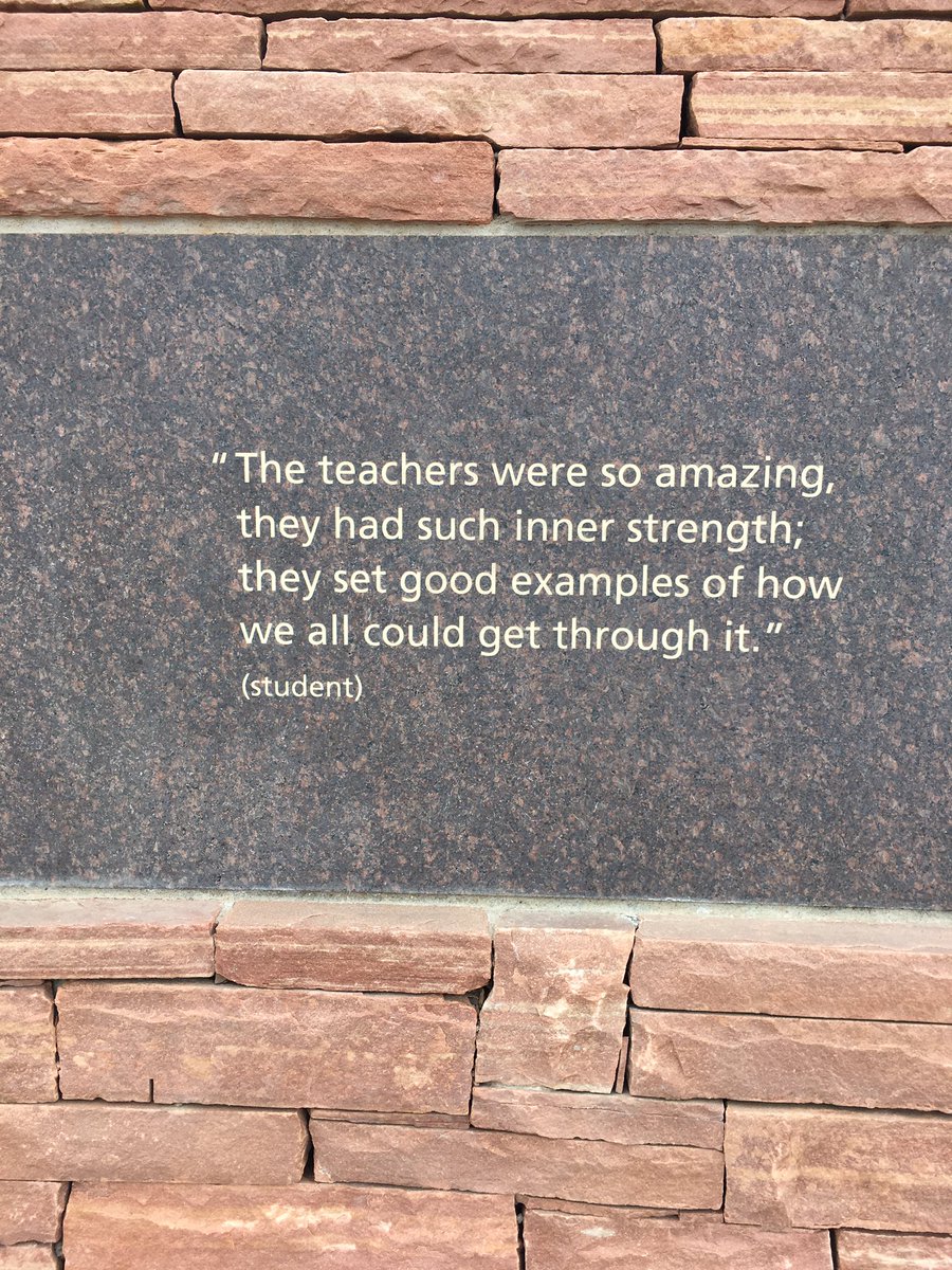 swest4th's tweet photo. Columbine Memorial. So sad.  @ocreagles @MadCoSchools https://t.co/IkmSQCzepH
