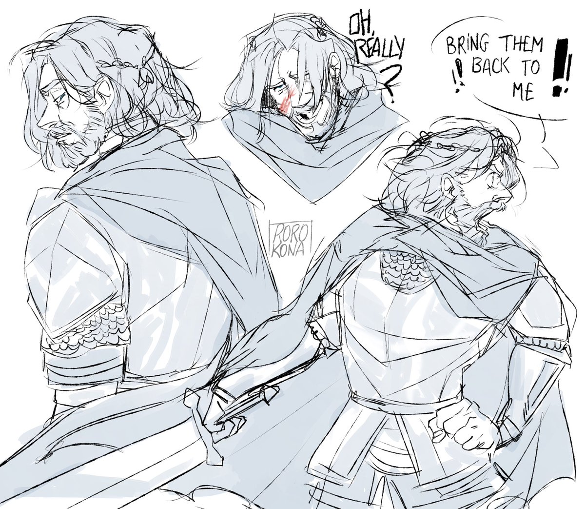 i had an old knights DBH AU (i called it Knights of the Black Death, haha)... where hank is the villain & connor&nines are knights #DetroitBecomeHuman 