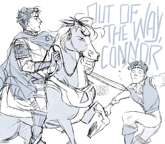 i had an old knights DBH AU (i called it Knights of the Black Death, haha)... where hank is the villain &amp; connor&amp;nines are knights #DetroitBecomeHuman 