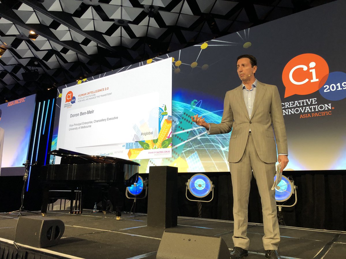 Doron Ben-Meir introducing the panel who are preparing to discuss “innovation at scale” #Ciglobal