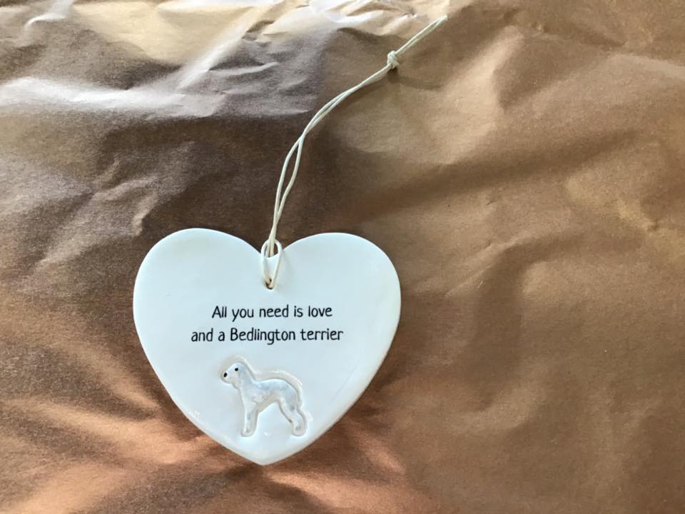 We just love these ceramic hearts at <a href="/PotsPaws/">Pots & Paws</a> and the little visitors that came to see us