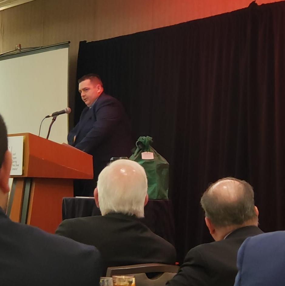 PIA National 2019 Young Insurance Professional of the Year award-winner Scott Shappee accepting his award at the Legislative Summit. Your friends at Michigan PIA and Michigan YIPS are so proud of and thrilled for you!

#insurancesuperstar #mipia #legislativesummit #manoftheyear