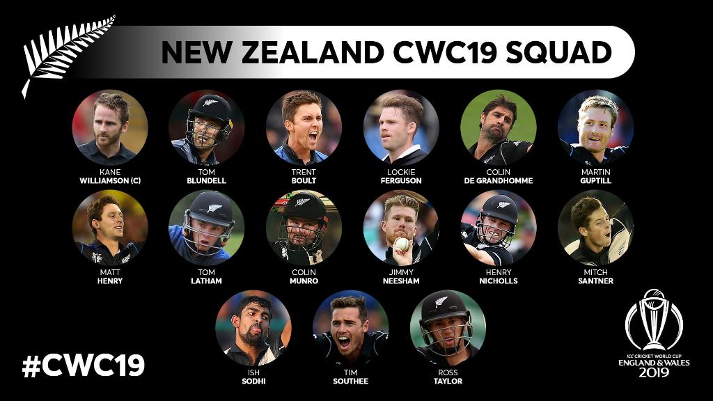 ICC 2019 World Cup: New Zealand becomes the first team to announce their  World Cup squad