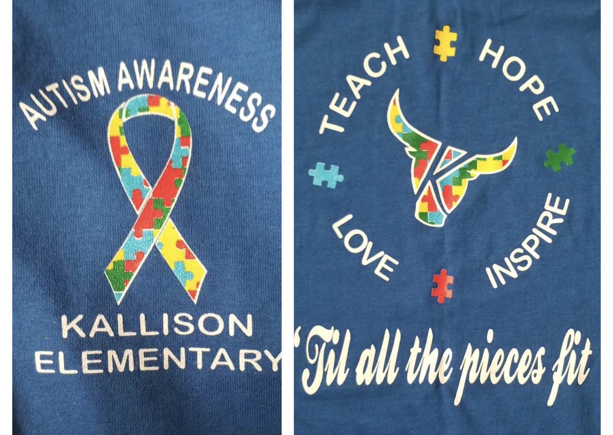 StephSmith71012's tweet photo. Huge thank you to Scott with ID Tees for helping me. It’s an awesome feeling to see my design on our shirts this year. @HollieAlonzo2 #KallisonStampede #LightItUpBlue #TilAllThePiecesFit https://t.co/T3spkpWe6L