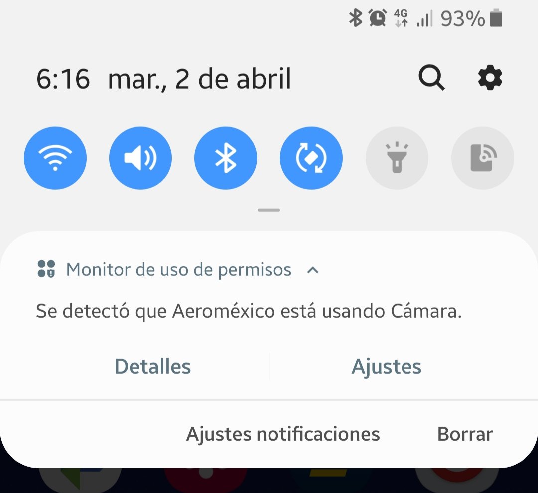 BTames's tweet photo. @Aeromexico para que necesita su app acceso a mi cámara? Y porque entra aunque no este usando el app? https://t.co/ZVKjhuwJex