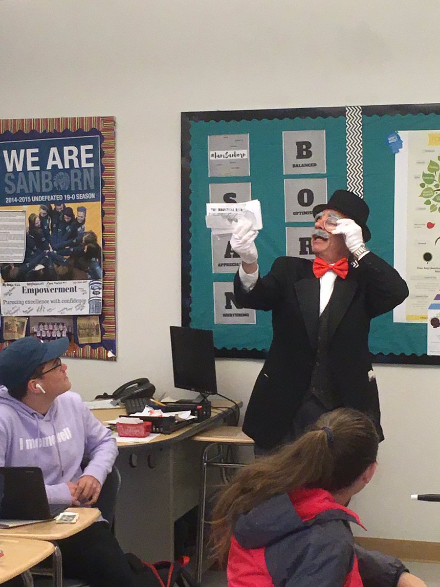 Mrgray17's tweet photo. Rich Uncle Penny Bags meeting with our Industrial Revolution Investment groups and providing advice and more capital to help them make decisions in our unit long simulation. #livehistory #hotgluegrayeyebrowedlibrarian https://t.co/QY2U0UM1oc