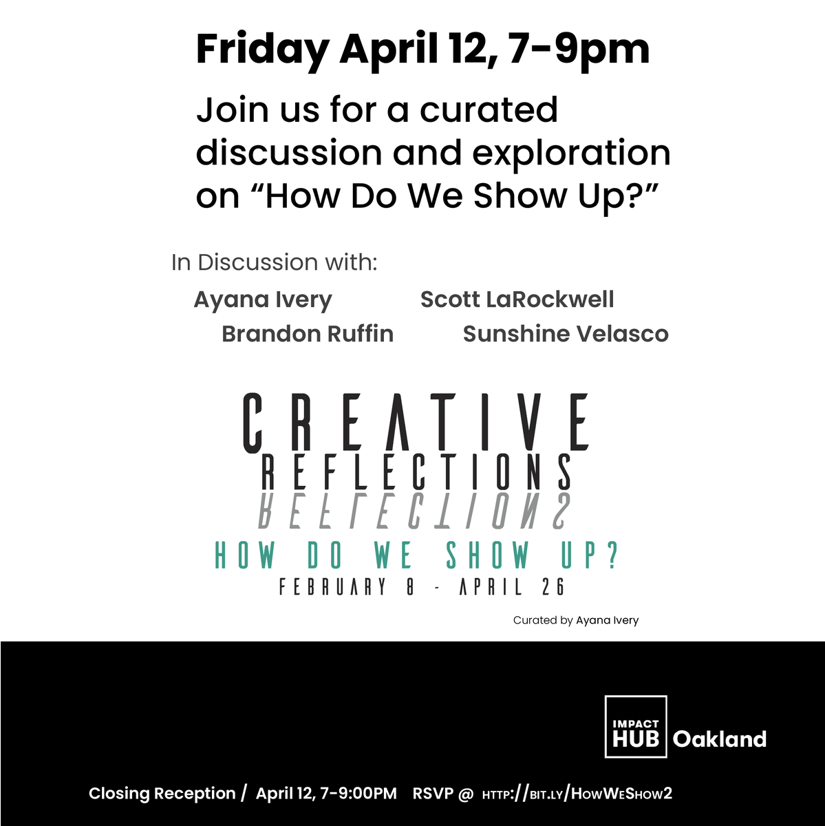 EvolveOakland's tweet image. Join us for our #SecondFriday arts event, a curated discussion on “How Do We Show Up?”
Let's explore how we hold space for our loved ones. This will also be the closing reception.
RSVP at buff.ly/2uEs7dV
+ get your artwork here: buff.ly/2uHPMKC