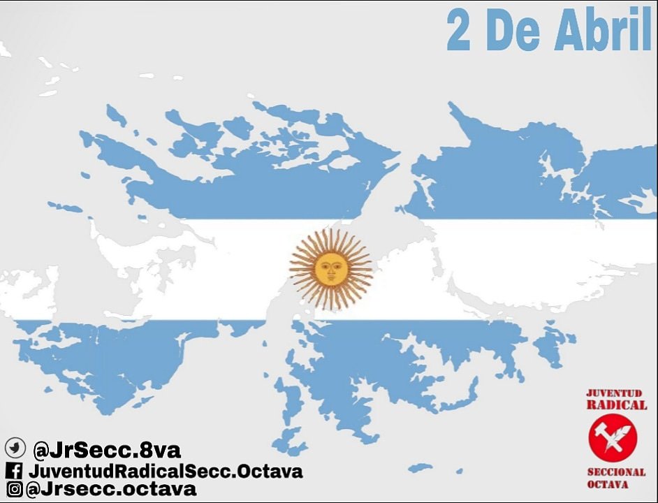 🗓️ 02 de Abril
📍Día del Veterano y de los Caídos en la Guerra de las Malvinas. 
🔸️Recordemos a nuestros héroes y veteranos de Malvinas, quienes lucharon por nuestra patria.

Por eso decimos las Malvinas hoy y siempre Argentinas.
