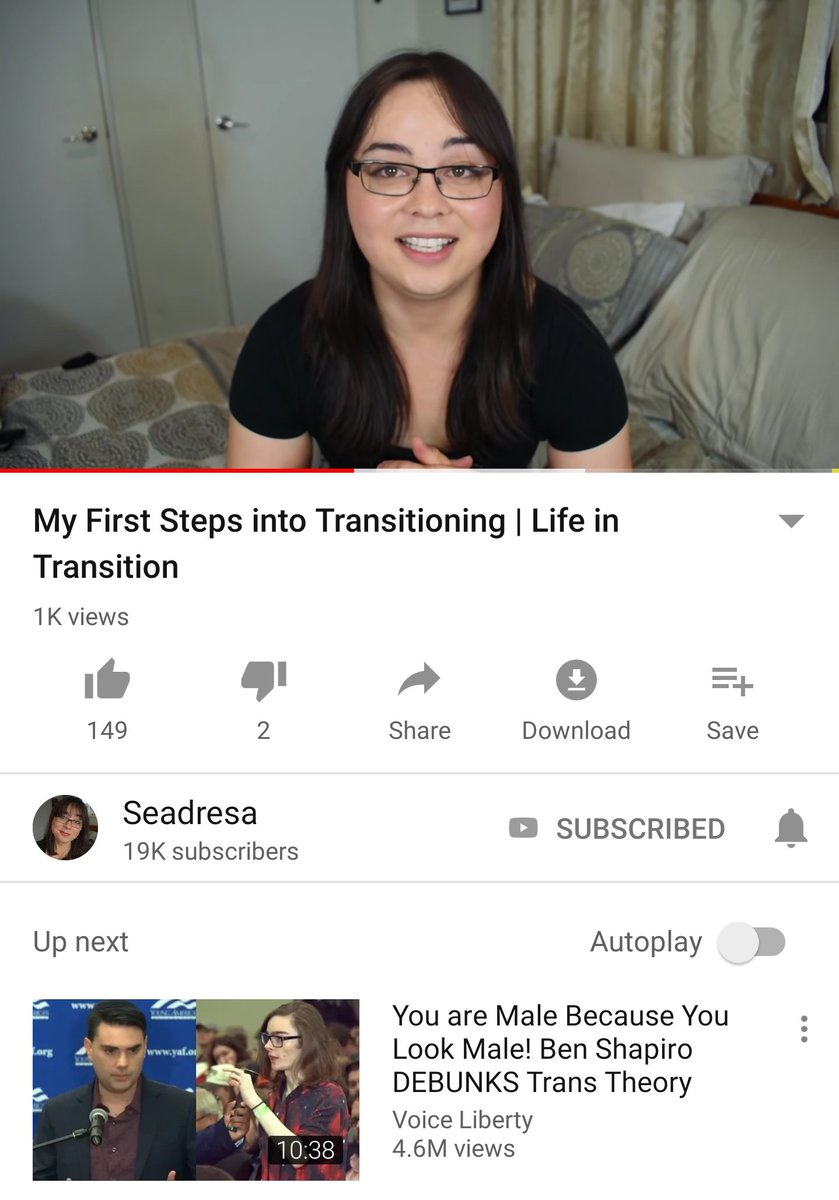 IliffeHarry's tweet photo. Thanks @YouTube, I think this is a really appropriate recommendation when watching @Seadresa's new video /s https://t.co/NAqvv07V5q