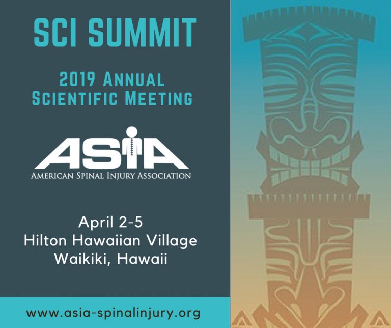 bridgingbionics's tweet photo. Proud of our Clinical Advisor, Dr. Craig Newsam &amp; our Clinical Coord, Maria Grufstedt, for creating an academic poster case study that was accepted for the ASIA (American Spinal Injury Association) 2019 Annual Scientific Meeting in Waikiki, Hawaii. Congrats! #SCI @ASIA_spine https://t.co/1AFaF52lae