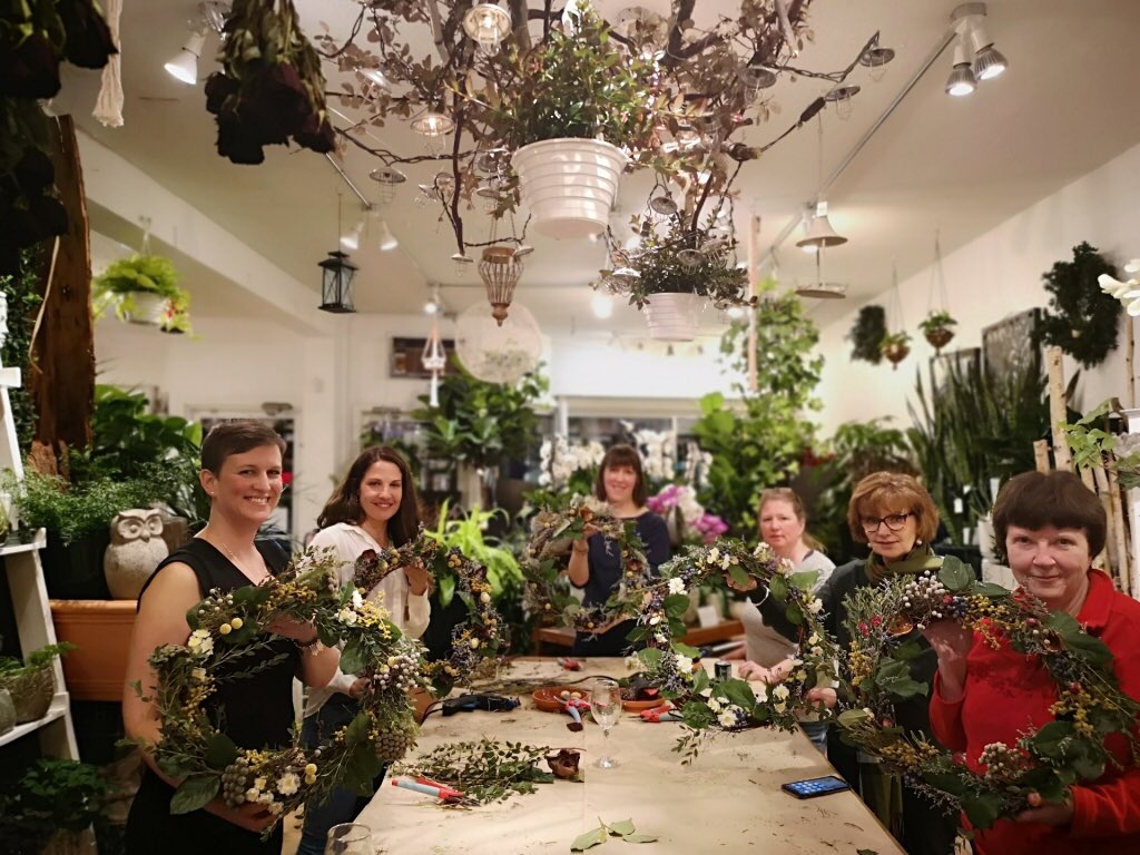 We still have a couple of spots left in this weeks Spring Wreath Workshop! Call us to book your space.