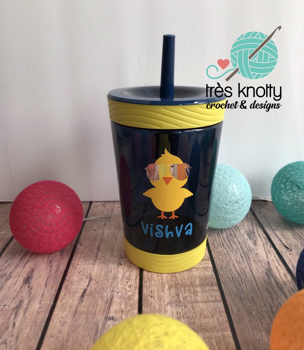 The sunglasses are EVERYTHING. These no-spill, leak-proof, #personalizedcups are perfect for Easter baskets or party favors! Head over to see all the colors it comes in. etsy.com/shop/tresknotty #eastergifts #partyfavors #waterbottles #personalizedgifts #tresknotty