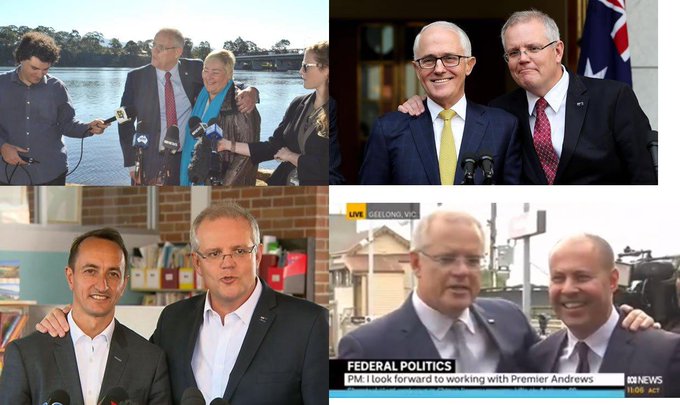 JonesHowDareYou's tweet photo. @Jason_Gregory_ @OddemocracyA @SBSNews The #HugOfDoom. That's three he's given Josh now. Three. https://t.co/Dew7Le150g