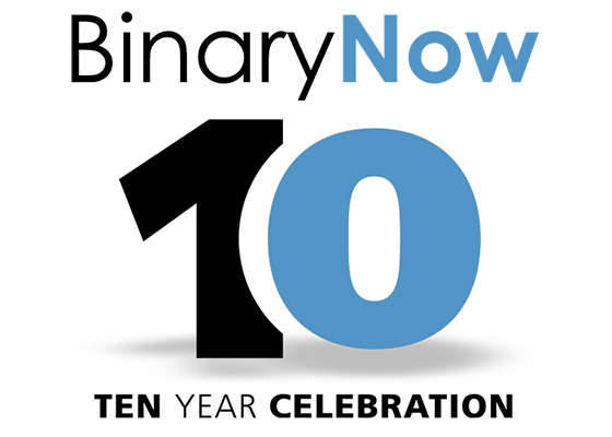 BinaryNow celebrates its 10th year anniversary. Check it out! binarynow.com/press-releases… #promotion