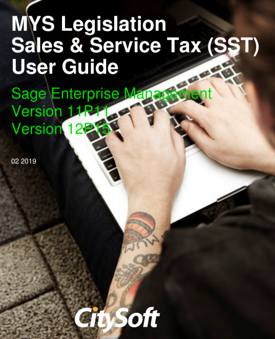CitySoftMD's tweet photo. Malaysian Sales and Service Tax (SST) legislation compliance and reporting now available for #sageenterprisemanagement #v11 and v12. #sageem @CitysoftAsia https://t.co/HdAPNjSHfC