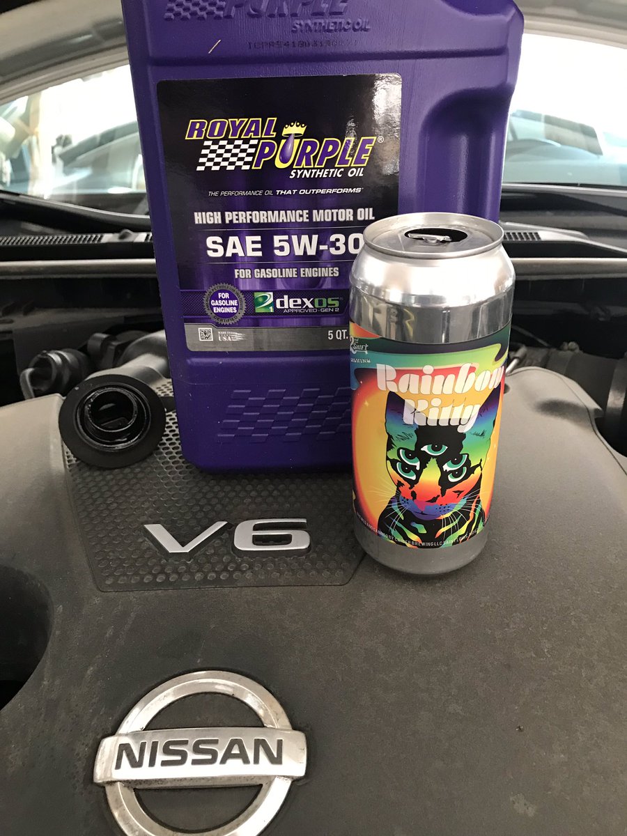 Sure, there’s mowing beers.  But I found the best changing-oil beer.  <a href="/2ndshiftbrewing/">2nd Shift Brewing</a>