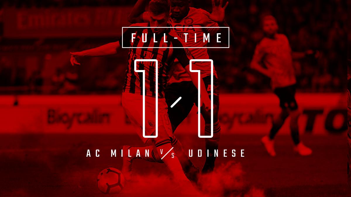 FT: AC Milan (1-1) Udinese

#ForzaMilan