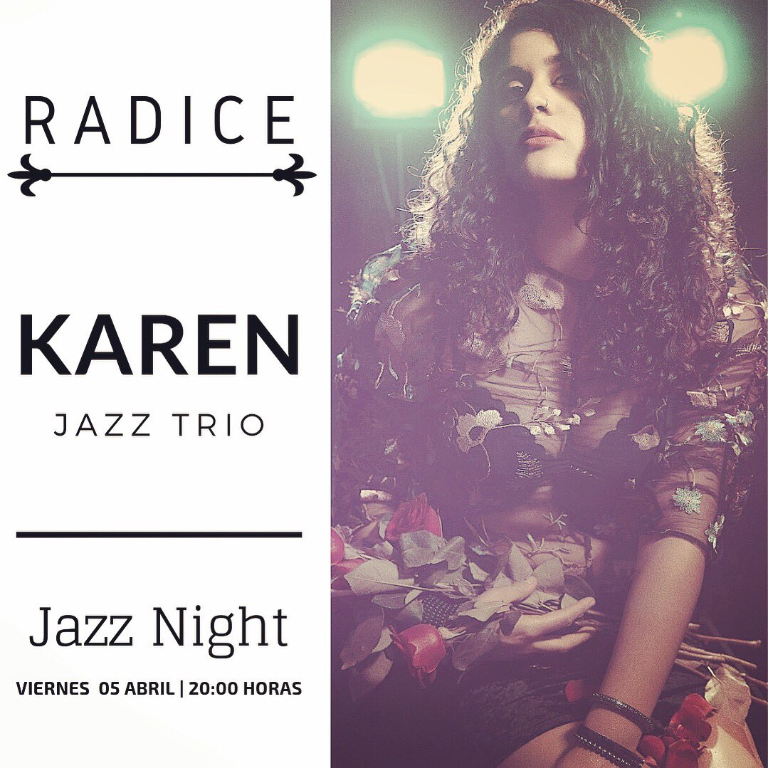 SoyKarenOficial's tweet photo. Viernes de #Jazz @radicebistro #NoCover
#JazzTrio #JazzCovers #JazzStandards #JazzSongs #Boleros #BoleroJazz #JazzSinger #Singer #Cantante #CantanteMexicana #Mexicana #Curly #CurlyGirl #JazzDF #JazzCDMX #Narvarte #Narvarteando #NarvartePoniente #ColoniaNarvarte #LaNarvarte #CDMX https://t.co/pZrYeSBAHM