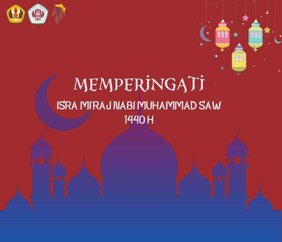 [ HARI RAYA ISRA MIRAJ ]

Selamat memperingati Isra Miraj Nabi Muhammad SAW bagi umat Islam.

Tingkatkan keimanan &amp; ketaqwaan kita kepada Allah SWT.

#BemKemaFapetUnpad
#KemaFapetUnpad
#KabinetAswaVeda
#Isramiraj1440