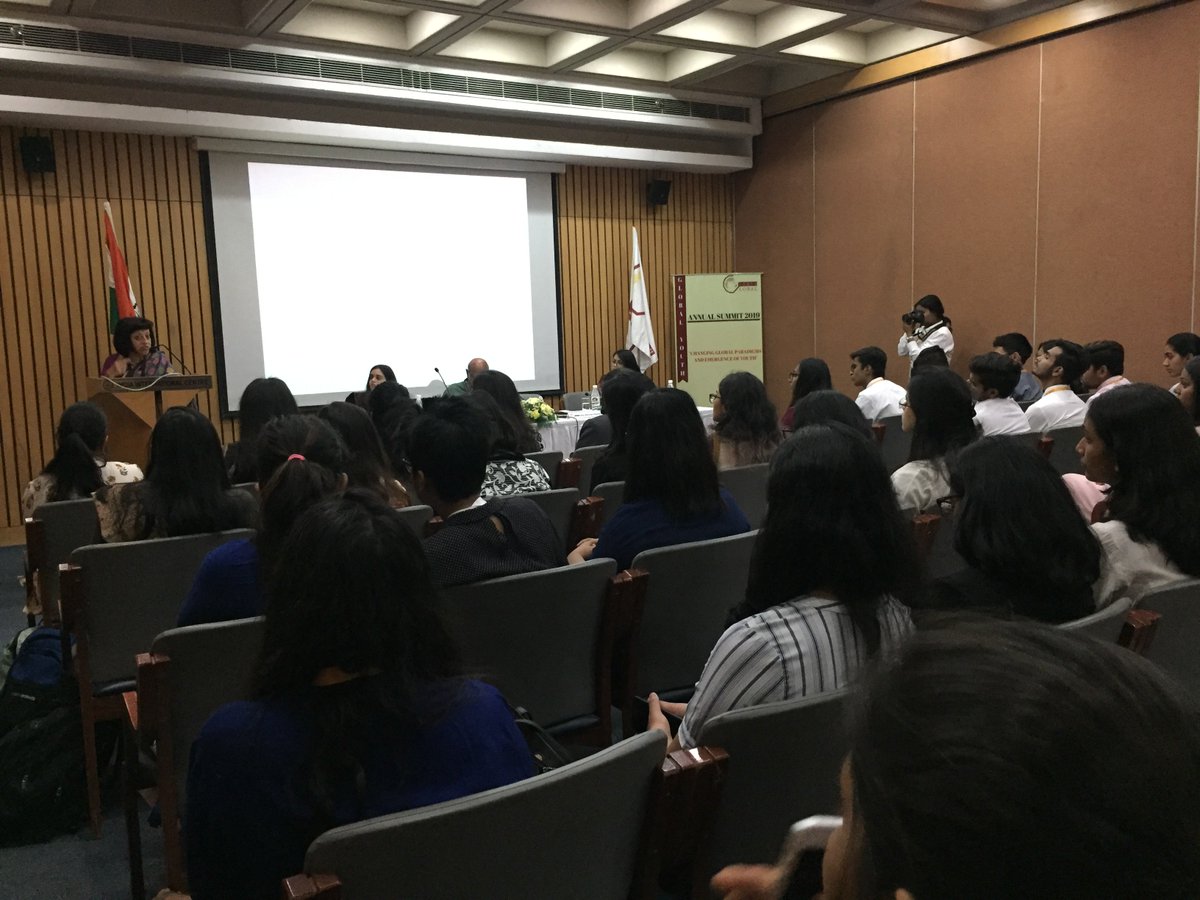 globalyouthind's tweet photo. (Retd) Amb. Bhaswati Mukherjee talks about women empowerment, and important movements like equal pay for equal work and suffrage movement. She also talks about the challenges faced by men and women at the workplace.
#GYSummit2019
#BeTheChangeYouWantToSee https://t.co/UW3ttP9W76