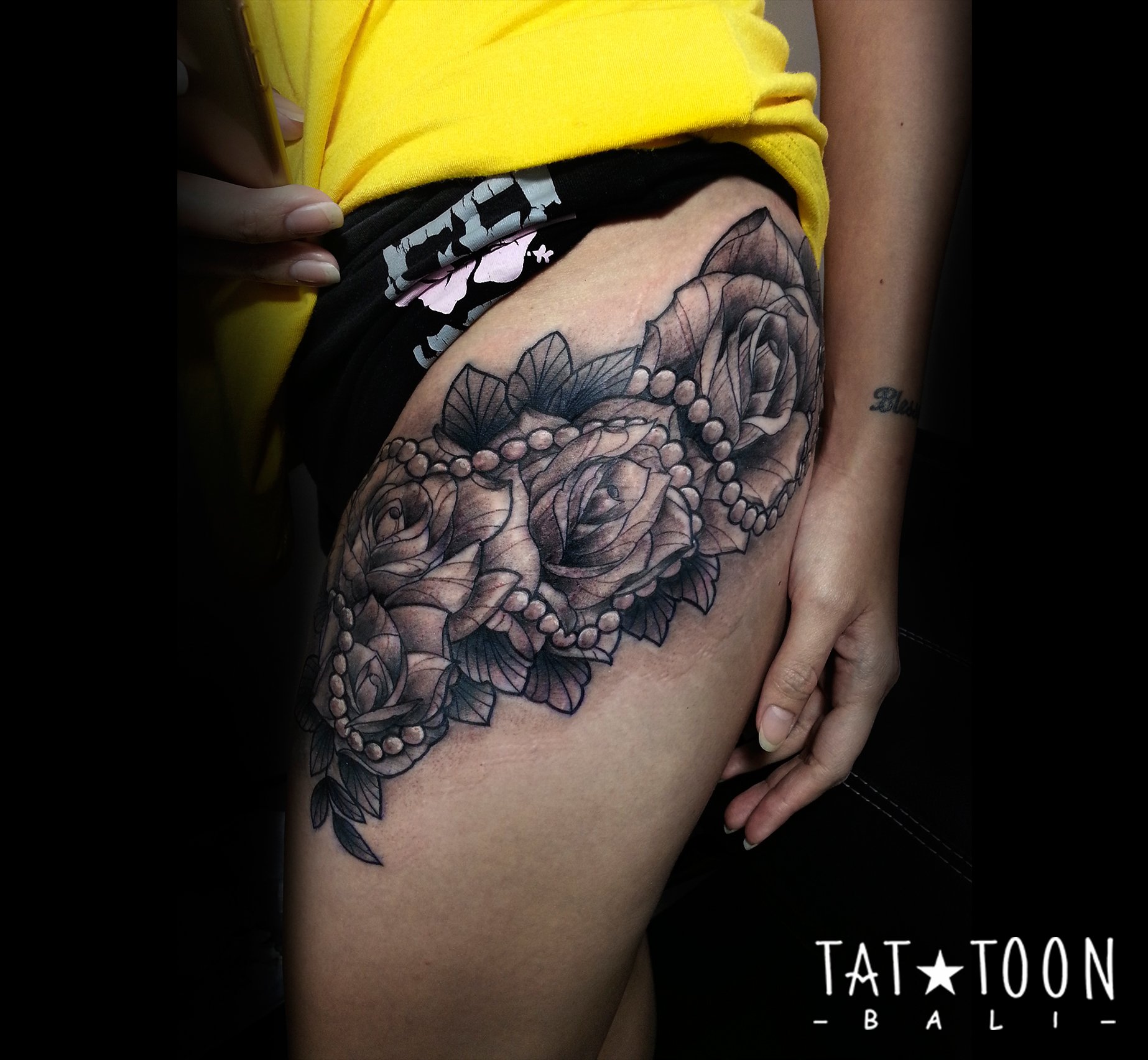 54 - Black and Grey Tattoo Design by The Best Tattoo Artist at Toby Myer  Tattoo - The Best Tattoo Shop in Bali Daruma Tattoo - Colour Japanese  Realism Oriental Tattoo Design