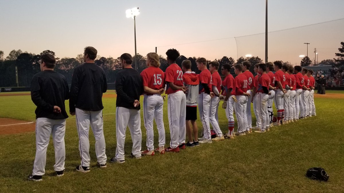Hillcrest baseball tonight vs Brookwood game 1! Let's go boys!