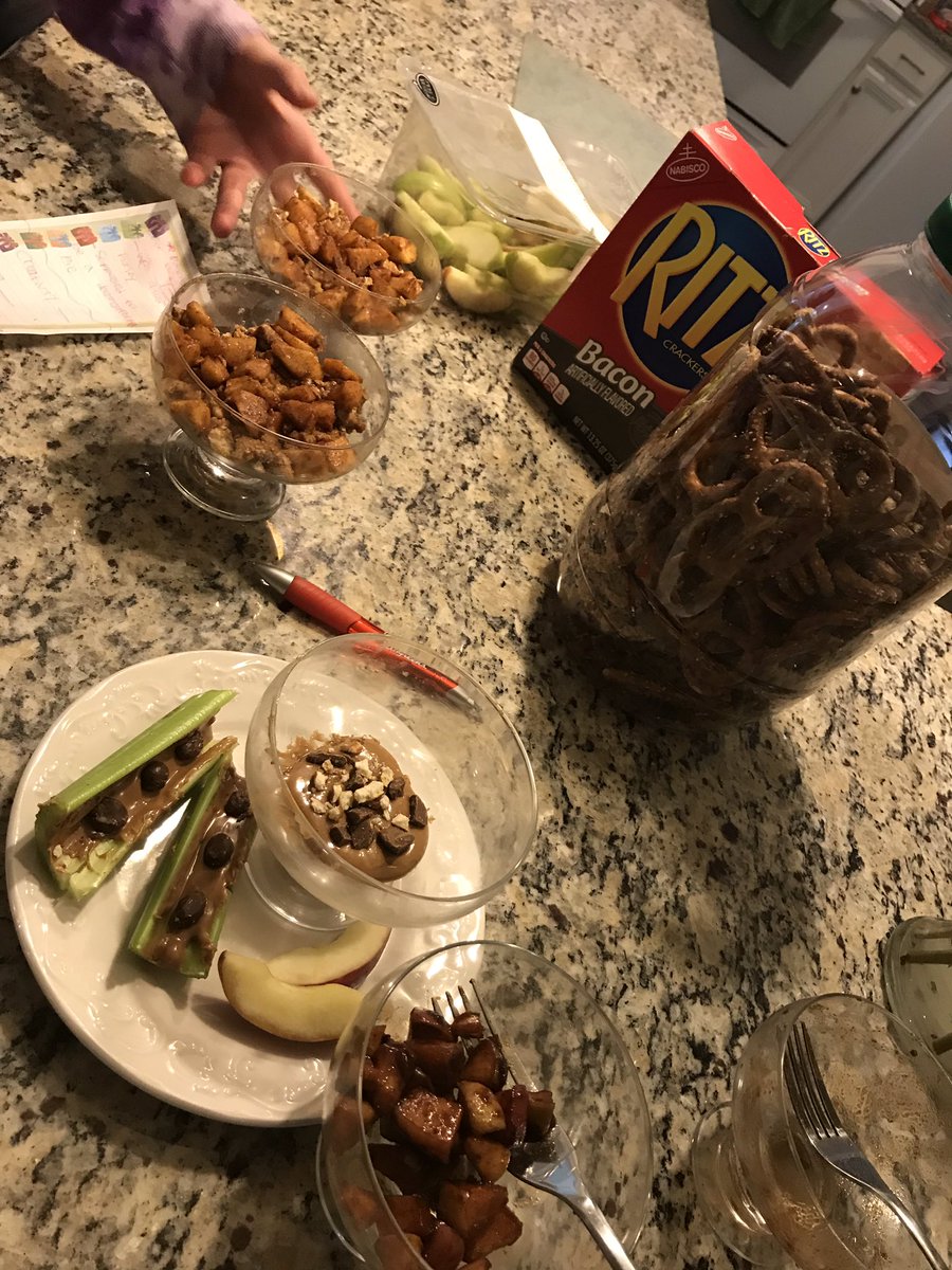 theoryofpace's tweet photo. Day 4 of Spring Break: Rainy afternoon brings a game of Chopped to the Pace kitchen, using every utensil imaginable. #JudgeJack #BucketListNumbers8and9 https://t.co/2QoHFdQrXs