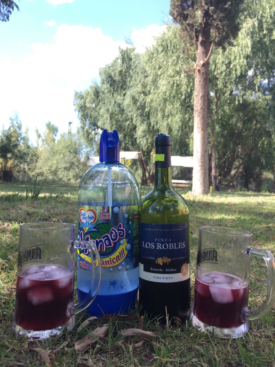 davidhabla's tweet photo. Mientras la corporación vitivinícola y el Gobierno de Mendoza pelean por quien tiene la culpa sobre la crisis de sector, nosotros “hacemos lo qué hay que hacer” tomar vino en todas sus formas. #sodeado (el único que combate el calor) #vino #wine https://t.co/dfSU6cj6db