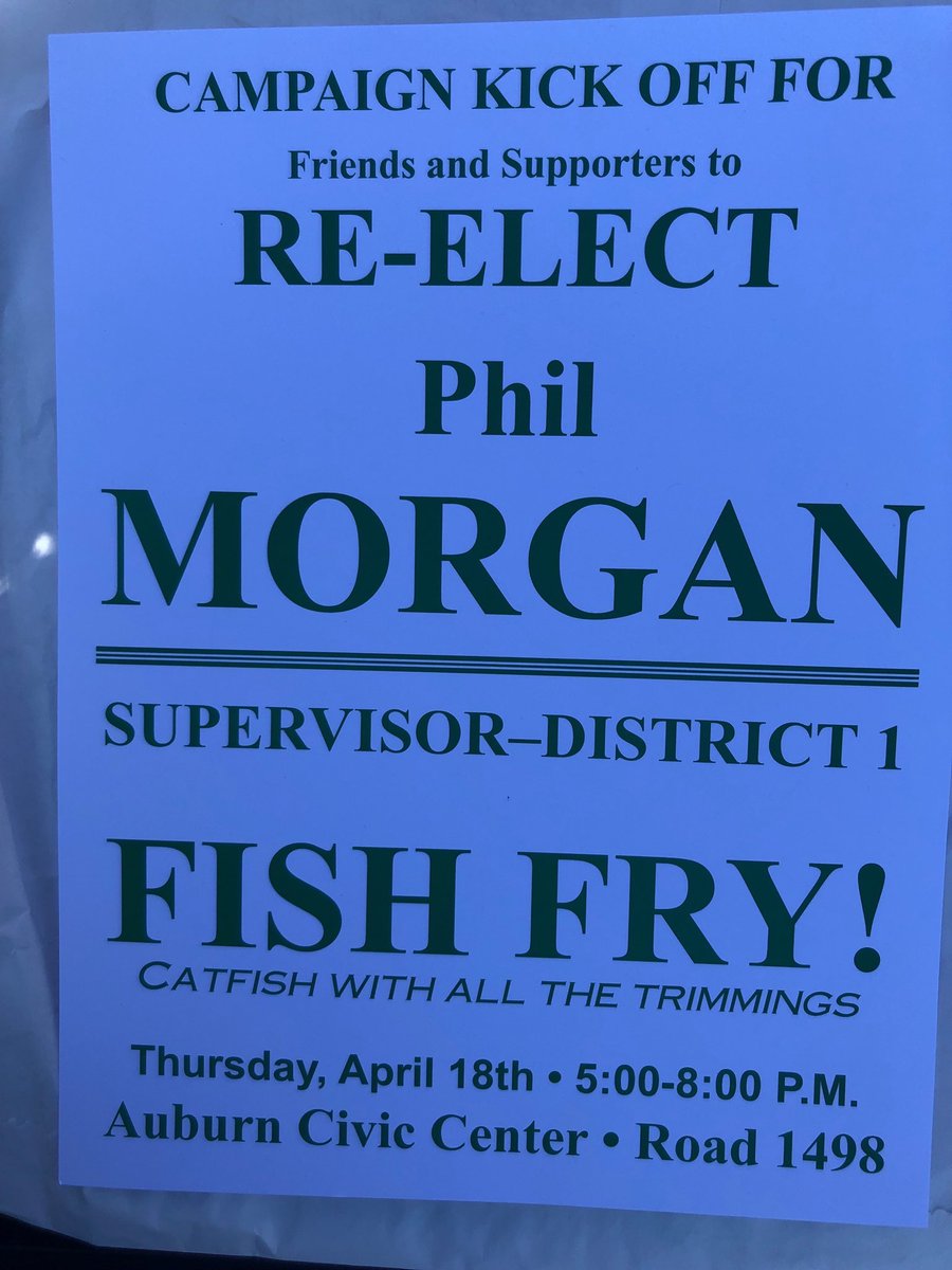 leesup11's tweet photo. Hope all my friends and supporters can come out and enjoy a complimentary Catfish Dinner https://t.co/ZBNGoA2bNX