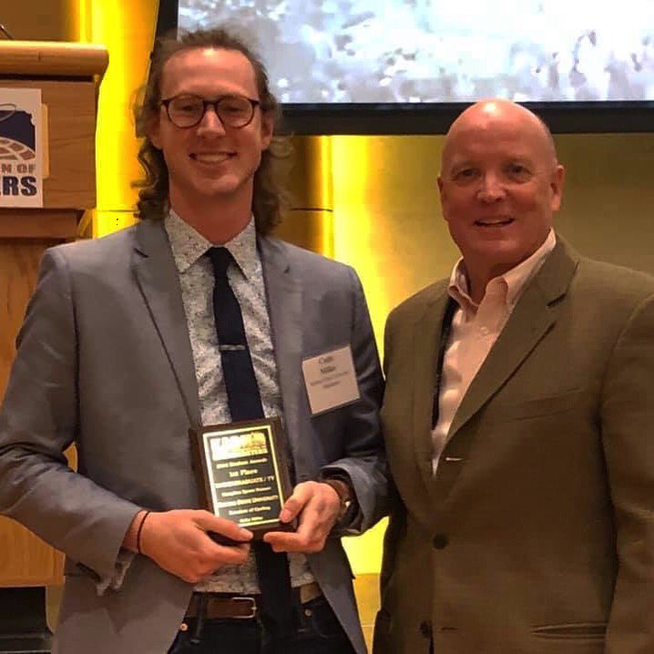ColbyJvck's tweet photo. Snagged a first place finish at the KAB awards with my “K-State Mountain Biking” sports feature! My other entry, “Untitled Finale,” received an honorable mention in the enterprise category. https://t.co/avOkzojMVU