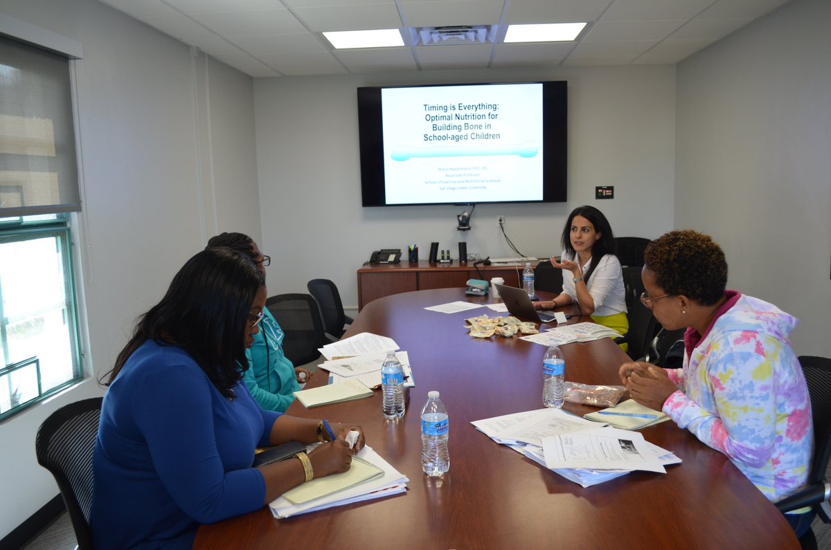 Achieving a high peak bone mass throughout childhood and adolescence is critical for maintaining healthy bones in adulthood. Dr. Shirin Hooshmand introduced nutrients and strategies that could help school children achieve a high peak bone mass. @SDSUENS