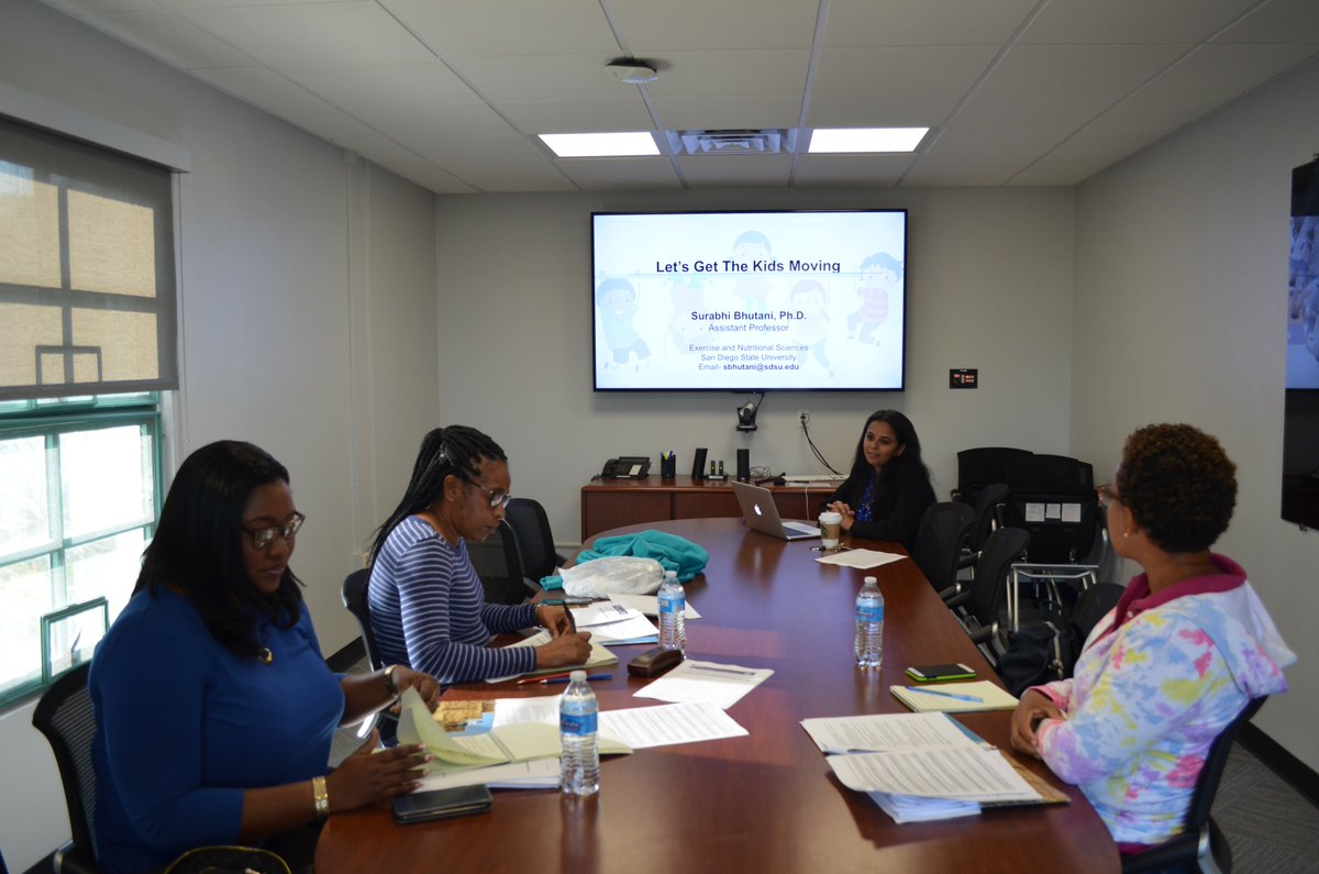 Dr. Surabhi Bhutani discussed strategies to increase physical activity of children for both weight loss and cognitive development. @SDSUENS