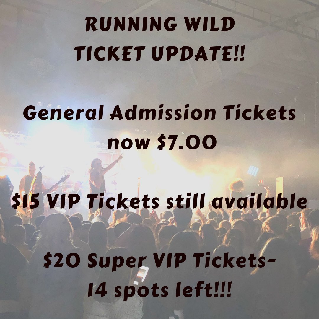 On sale during breakfast, lunch, &amp; throughout the day in Baker or Kane’s room!! 🎸🤘#RunningWild #WeAreSE