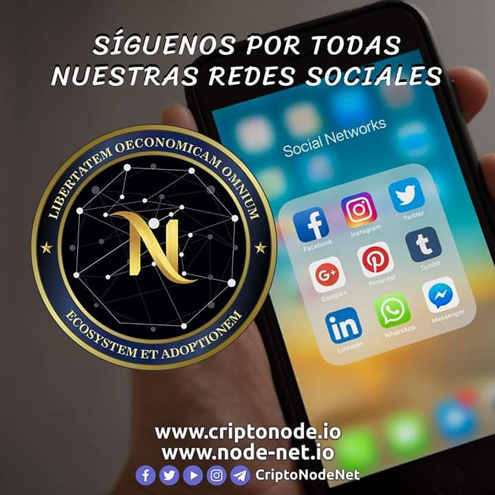 CriptoNodeNet's tweet photo. https://t.co/cKX6U5uuVn
Síguenos por todas nuestras redes sociales como #CriptoNodeNet
#Emprendimiento #Liderazgo #Blockchain #Equipo #Team #Networker #Marketing #Inversion #Criptomoneda #WeGorForMore #VamosPorMas #Bitcoin #Ethereum #Negocios #Emprendedores #Emprendedor #Redes https://t.co/wUZg34vZhv