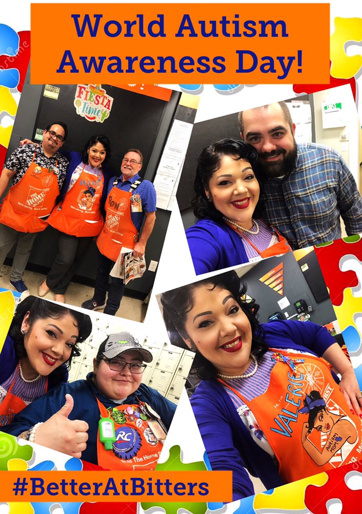 MyDepotRocks's tweet photo. 🧩Asked my Bitters fam bam to wear blue (as hard as it is to wear that color lol) to support the Awareness of Autism and they sure did! Love these peeps! 🧩 #WorldAutismAwarenessDay #BetterAtBitters #582STRONG #AUTISMAWARENESSMONTH #AutismMom https://t.co/Q07Xuq0GdL