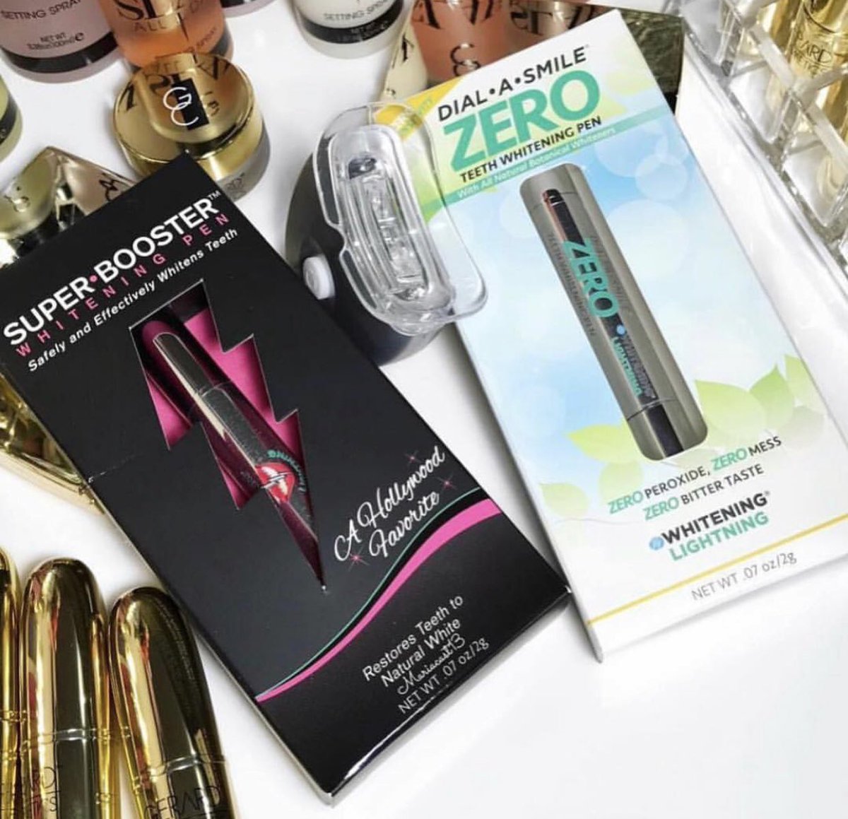GerardCosmetics's tweet photo. Super booster or ZERO? π Pick up any of our teeth whitening pens at 50% off with code ππΌCUPIDππΌ #whiteninglightning #ledteethwhitening #whiteningteeth #whiterteeth https://t.co/q3tL3abHJC