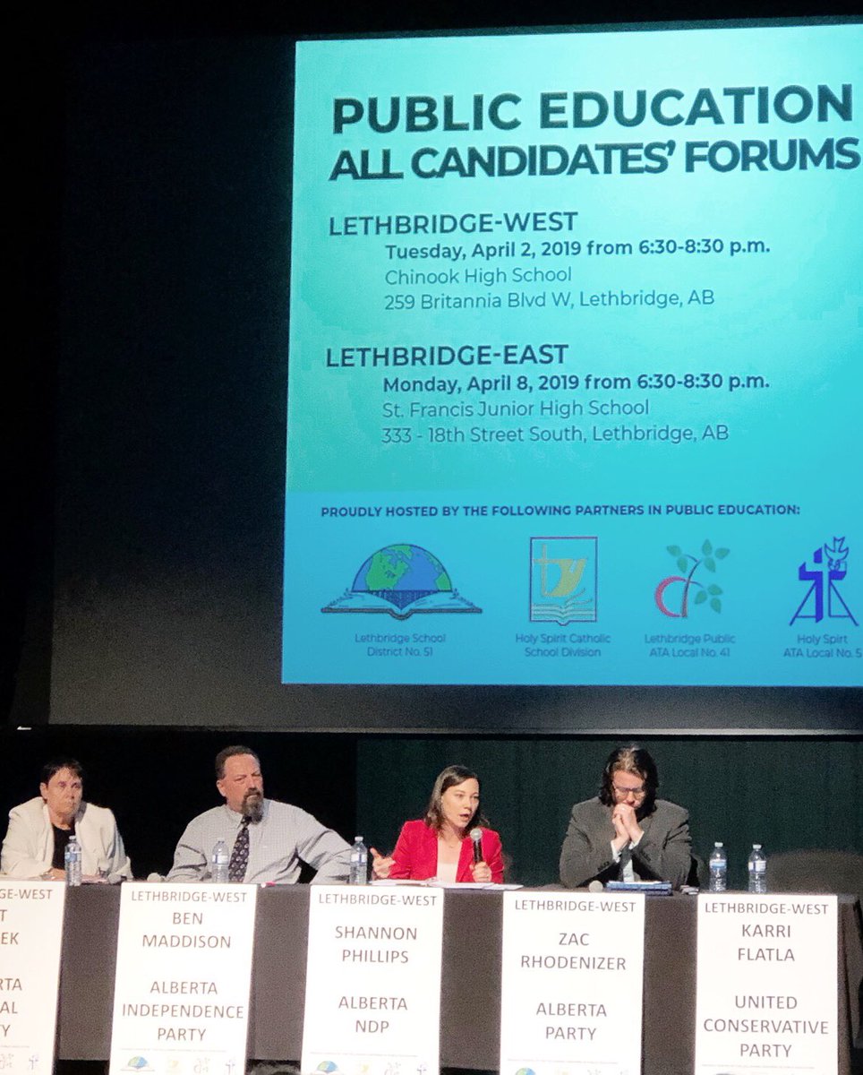 Thanks @karriflatla from the @Alberta_UCP for making it so very clear that public education is NOT a priority of yours. I may not have agreed with what every candidate had to say tonight, but at least they showed up #whereistheUCP #silencespeaksvolumes